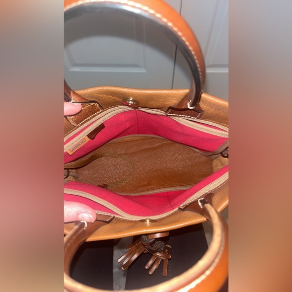 Dooney & Bourke Brown Leather Handbag - Picture 3 of 12